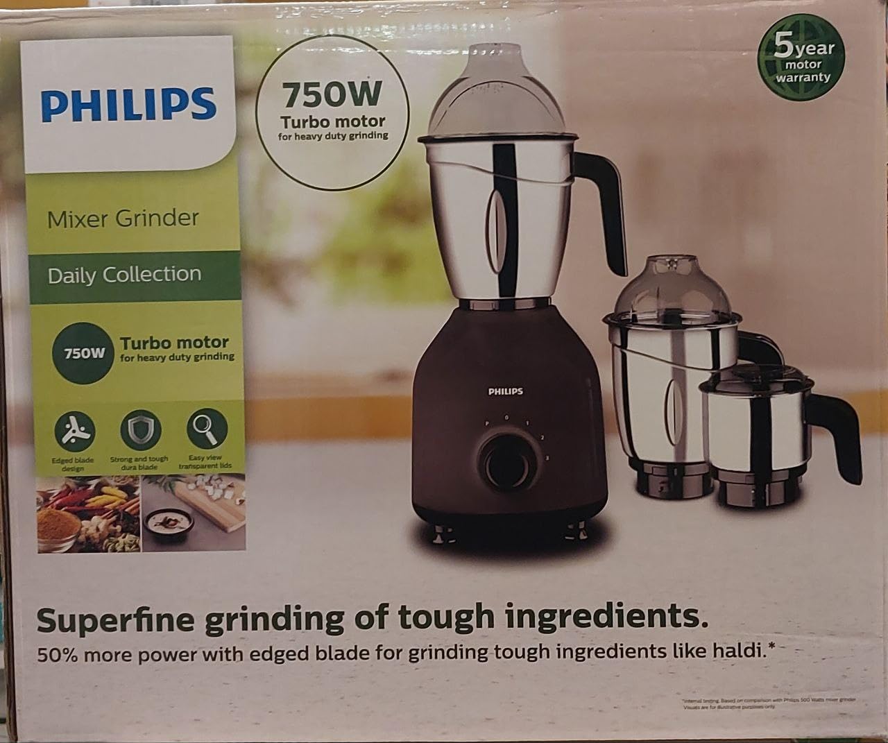 Buy Philips ABS HL7757/00 Mixer Grinder 750W, Multicolor Online at